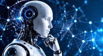 AI and automation technology visualization with digital network representing Wex Worlds LLC AI and automation service